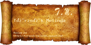 Törzsök Melinda névjegykártya